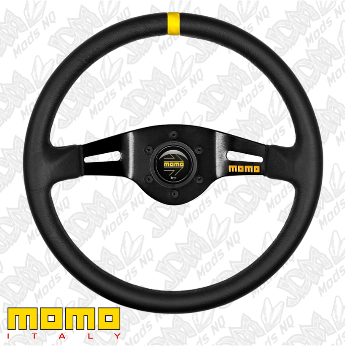 MOMO MOD.03 Black Leather 350mm Steering Wheel