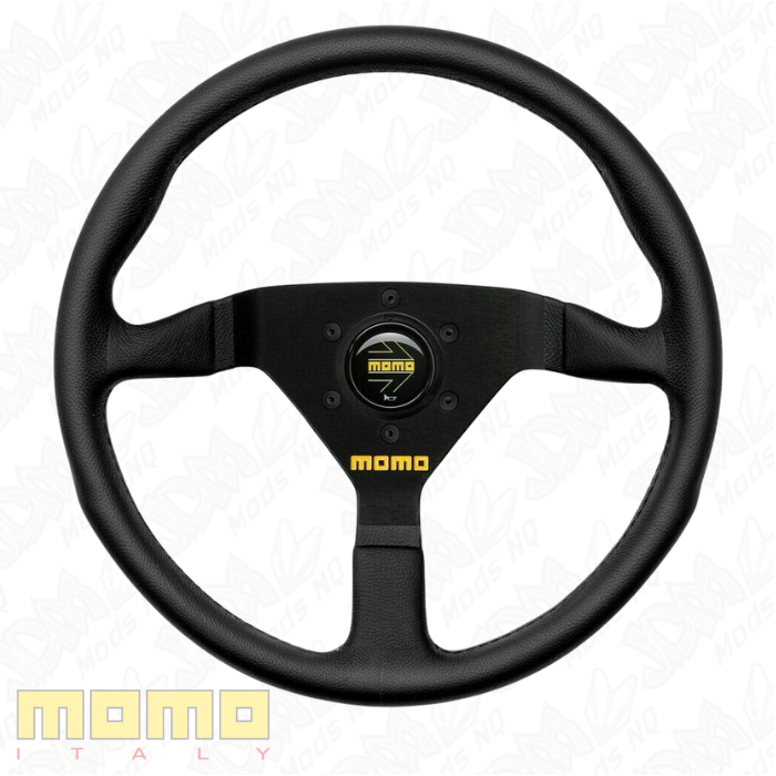 MOMO MOD 78 Black Leather 350mm Steering Wheel