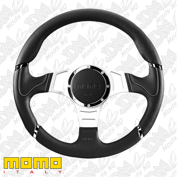MOMO Millenium Sport Black/Grey 350mm Steering Wheel