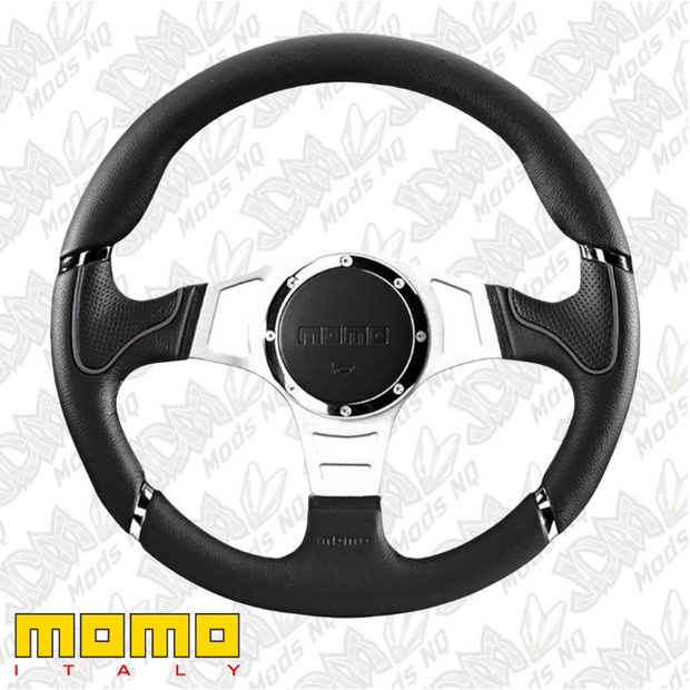 MOMO Millenium Sport Black/Grey 350mm Steering Wheel