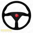 MOMO Montecarlo Black Alcantara With Red Stitching 320mm Steering Wheel