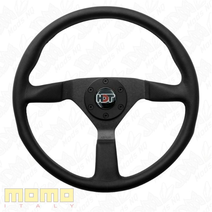 MOMO Montecarlo Black Leather 380mm Steering Wheel HDT