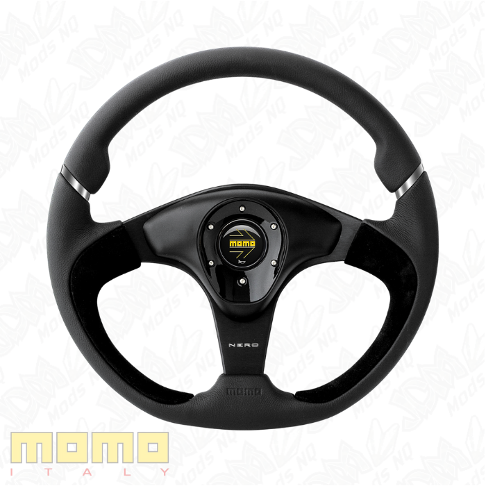 MOMO Nero Black Leather 350mm Steering Wheel