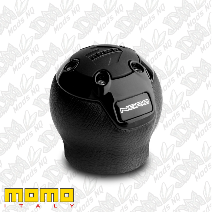 MOMO Nero Black Leather Shift / Gear Knob (Reverse Lift)