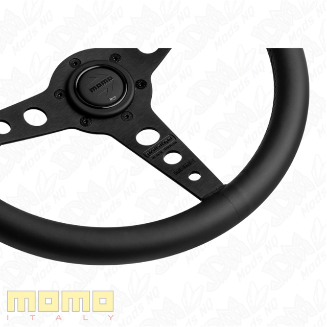 MOMO Prototipo Black Edition Black Leather 350mm Steering Wheel
