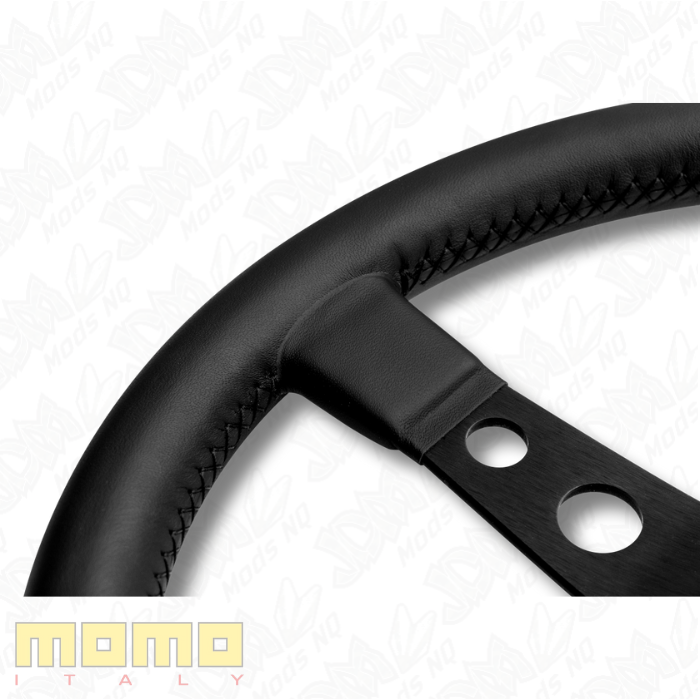 MOMO Prototipo Black Edition Black Leather 350mm Steering Wheel
