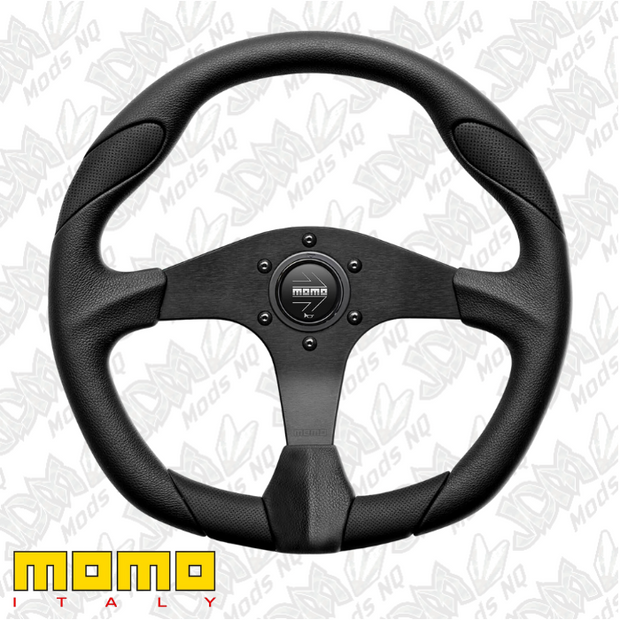 MOMO Quark Black/Black 350mm Steering Wheel