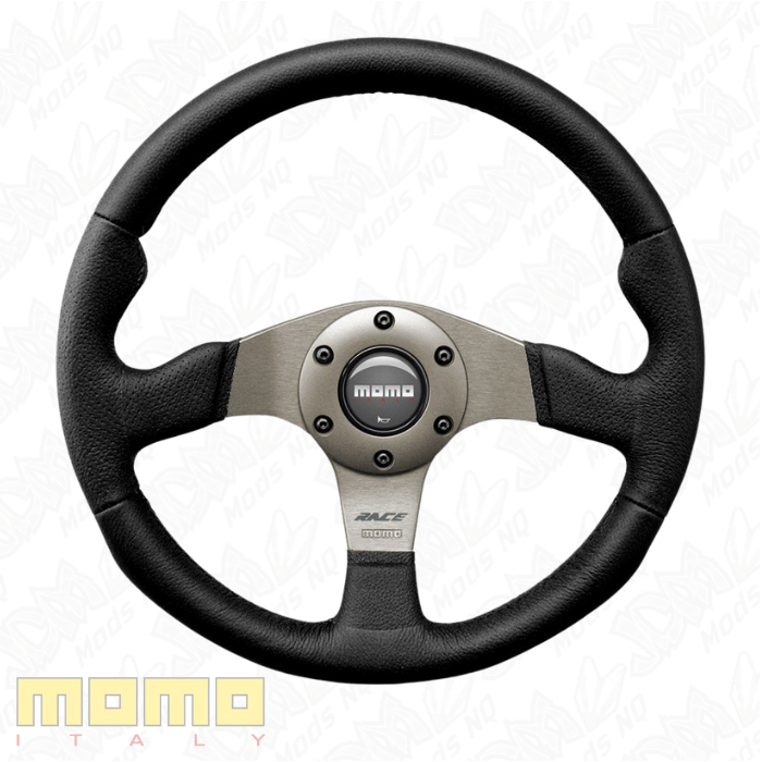 MOMO Race Black Leather 320mm Steering Wheel