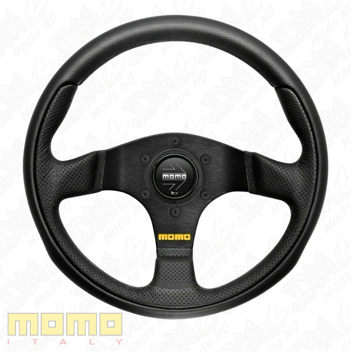 MOMO Team Black Leather 300mm Steering Wheel