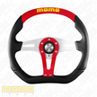 MOMO Trek Red Black Leather Red Suede 350mm Steering Wheel