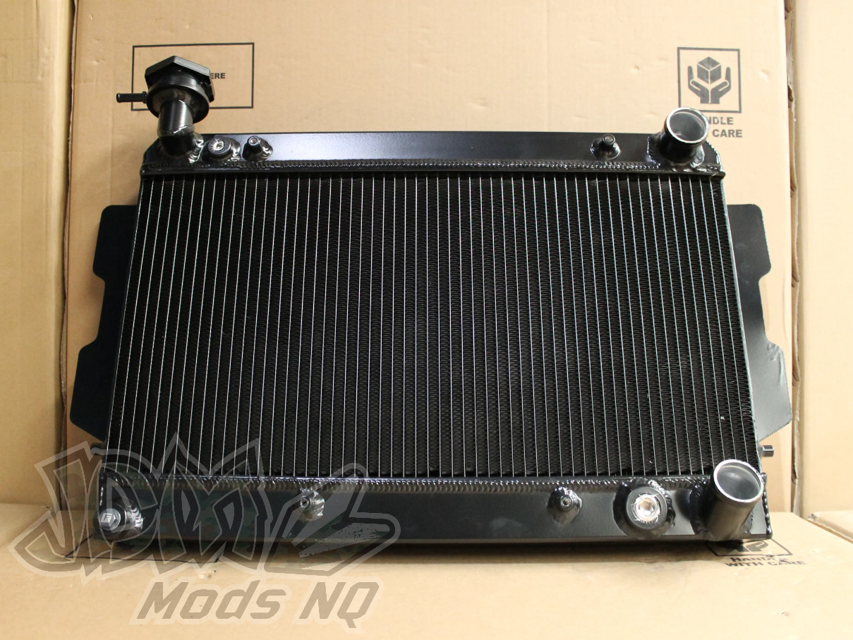 Mazda RX7 Series 1-2-3 Full Alloy Performance Radiator GEN II - Black