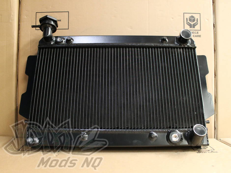 Mazda RX7 Series 1-2-3 Full Alloy Performance Radiator GEN II - Black