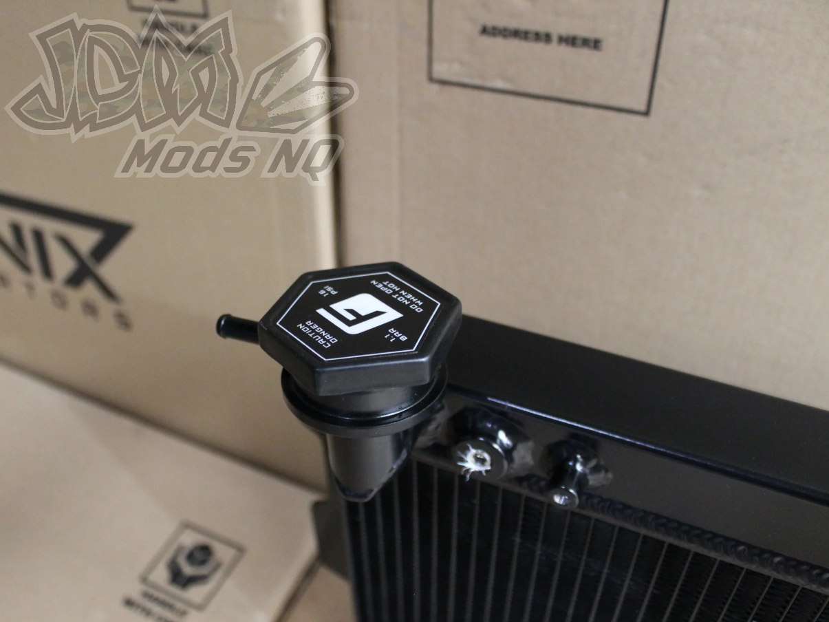 Mazda RX7 Series 1-2-3 Full Alloy Performance Radiator GEN II - Black