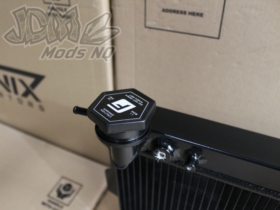 Mazda RX7 Series 1-2-3 Full Alloy Performance Radiator GEN II - Black