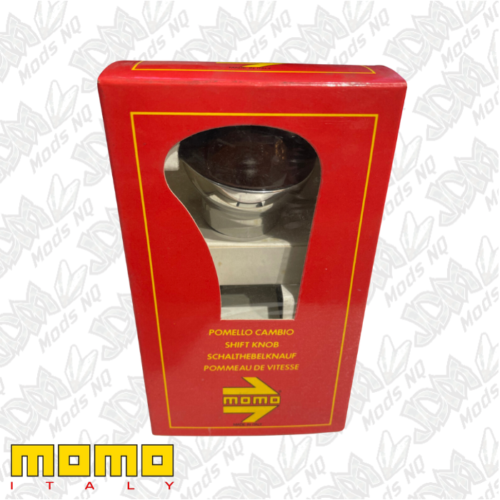 Momo Gear Knob Sphere Wood Short Chrome