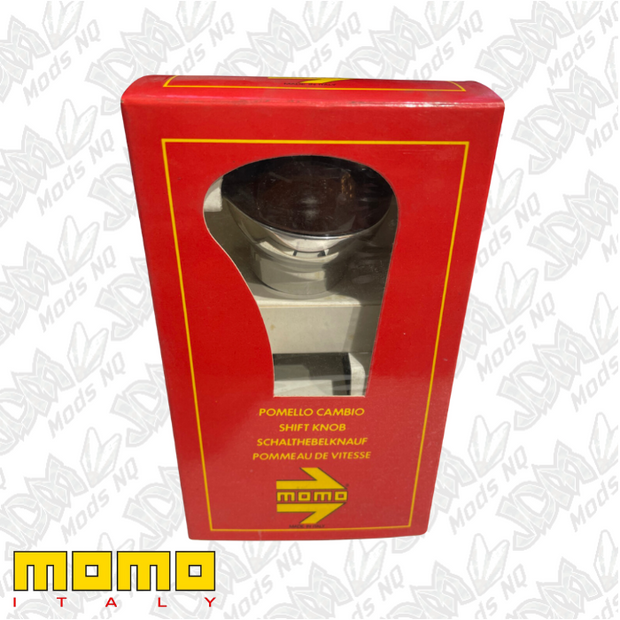 Momo Gear Knob Sphere Wood Short Chrome