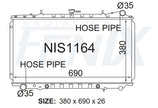 Nissan U12 Pintara Radiator — NIS1164-PA26A — manufacturer main image