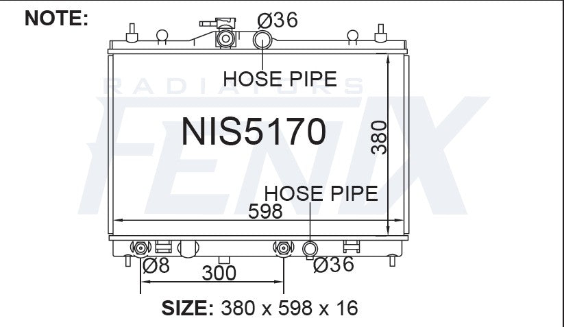 Tiida — NIS5170-PA16A — manufacturer main image