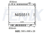 Nissan E51 Elgrand 3.5 6cyl Radiator (AUG/2000 - AUG/2010) — NIS5511-PA26A — manufacturer main image