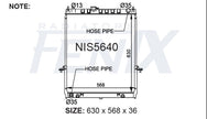 Fenix Nissan GU Patrol TD42TI Radiator | NIS5640-PA36A — Australian manufacturer image