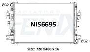 Nissan D23 - NP300 Diesel Radiator (MAY/2015 - Current) — NIS6695-PA16A — manufacturer main image