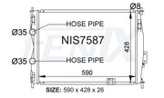 Nissan J10 Dualis Radiator (DEC/2007 - DEC/2009) — NIS7587-PA26AM — manufacturer main image