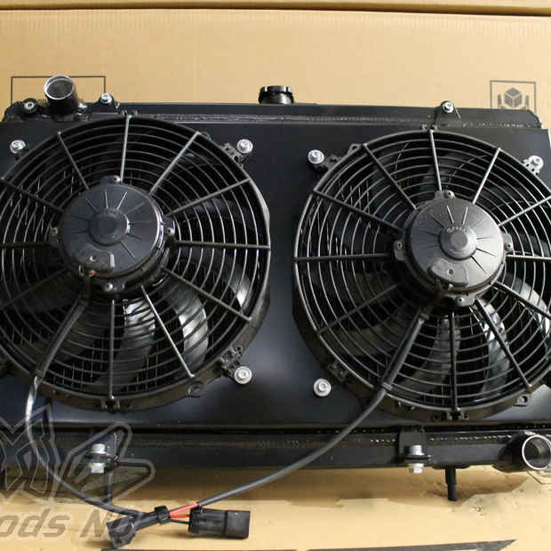 Nissan 180SX / S13 Silvia SR20DET Full Alloy Performance Radiator, Custom Shroud & Spal Fans RACE1212