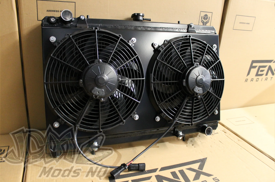 Nissan 180SX / S13 Silvia SR20DET Full Alloy Performance Radiator, Custom Shroud & Spal Fans RACE1212