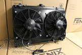 Nissan 180SX / S13 Silvia SR20DET Full Alloy Performance Radiator, Custom Shroud & Spal Fans RACE1212