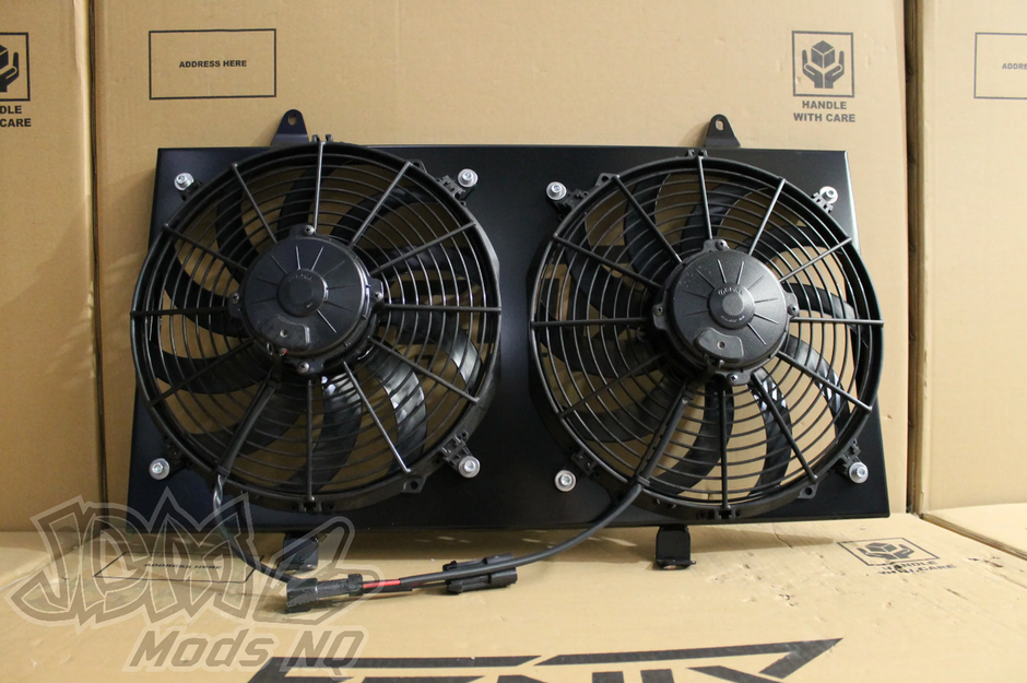 Nissan 180SX / S13 Silvia SR20DET Full Alloy Performance Radiator, Custom Shroud & Spal Fans RACE1212