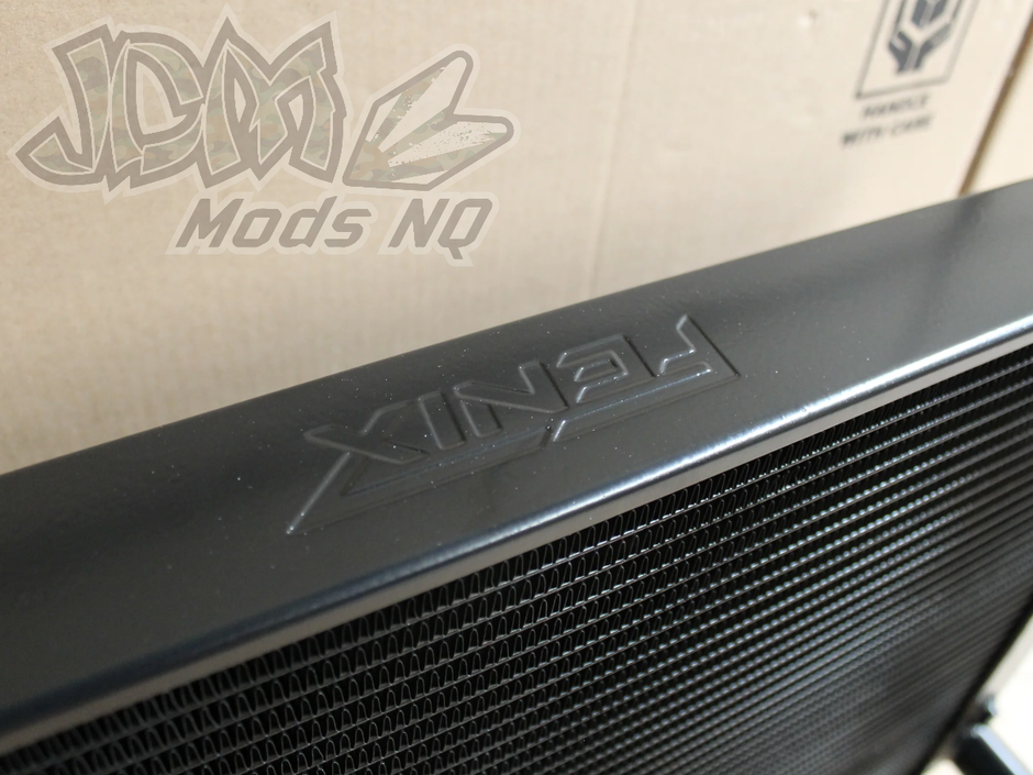 FENIX Nissan Silvia S14 S15 1JZ 2JZ RB LS Full Alloy Conversion Radiator (Tucked) - Black