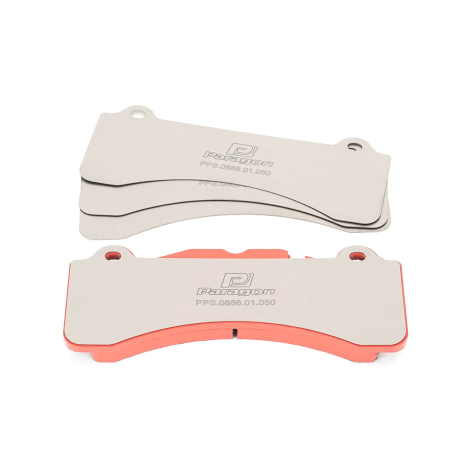 Paragon PPS888 Titanium Brake Pad Shims — Brembo GT Kit 6-Piston (GT6)
