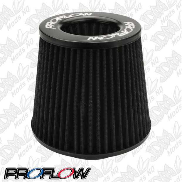 Proflow Air Filter Pod Style Black 130mm High 76mm (3in. ) Neck PFEAF-13076B