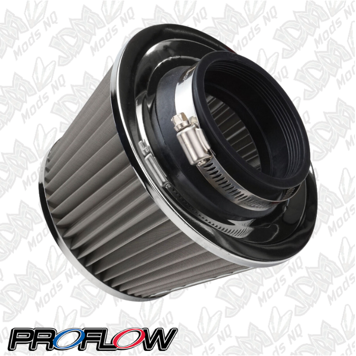 Proflow Air Filter Pod Style Stainless Steel 100mm High 76mm (3in. ) Neck
PFEAF-10076S