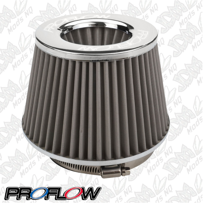 Proflow Air Filter Pod Style Stainless Steel 100mm High 76mm (3in. ) Neck PFEAF-10076S