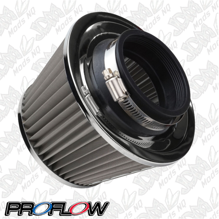 Proflow Air Filter Pod Style Stainless Steel 100mm High 76mm (3in. ) Neck PFEAF-10076S