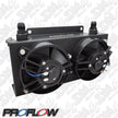 Proflow Oil Cooler Kit, Ultra Pro, 19 Row, Dual Fan 625 CFM, AN10 ORB Female, Aluminium, Black PFEOC19-DF