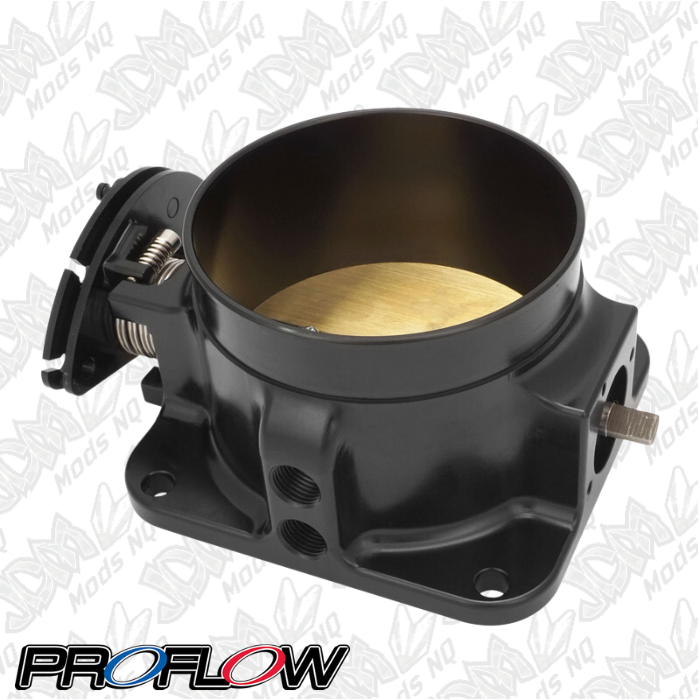 Proflow Throttle Body, Universal 100mm Bore Size, MPI, Billet Aluminium, Black Anodised PFETBU100BK