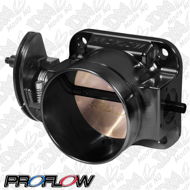 Proflow Throttle Body, Universal 80mm Bore Size, MPI, Billet Aluminium, Black Anodised PFETBU80BK