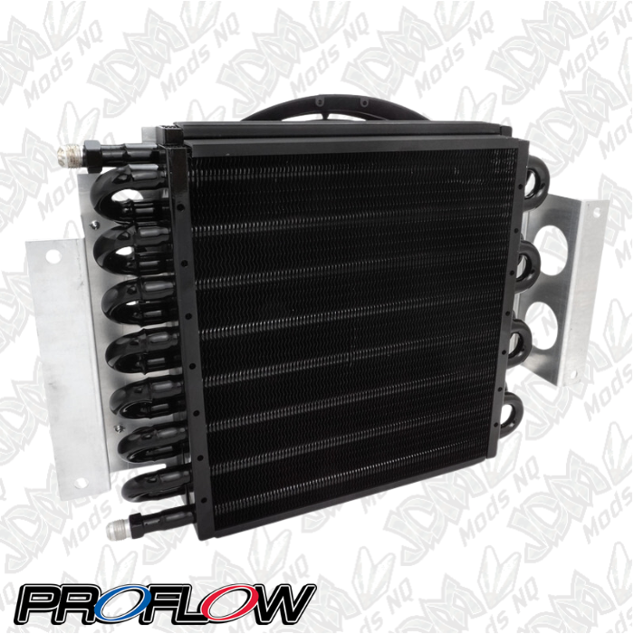 Proflow Transmission Cooler Kit, Dual Core, 15.75'' x 11.5'' x 5.0'', 10'' 650CFM Fan, AN6 Inlets PFETC900
