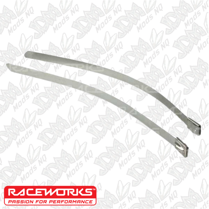 Raceworks 8mm Stainless Steel Locking Ties 2PK