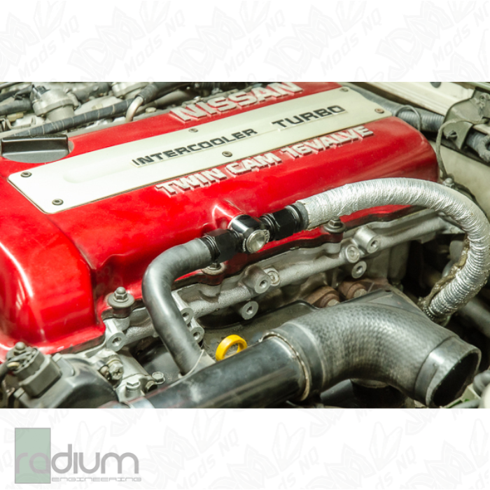 Radium 10AN Male Press-Fit Fitting - Nissan S13 SR20DET Exhaust