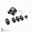 Radium Distribution Block 3 x 10AN ORB to 1 x 12AN ORB w/Fittings
