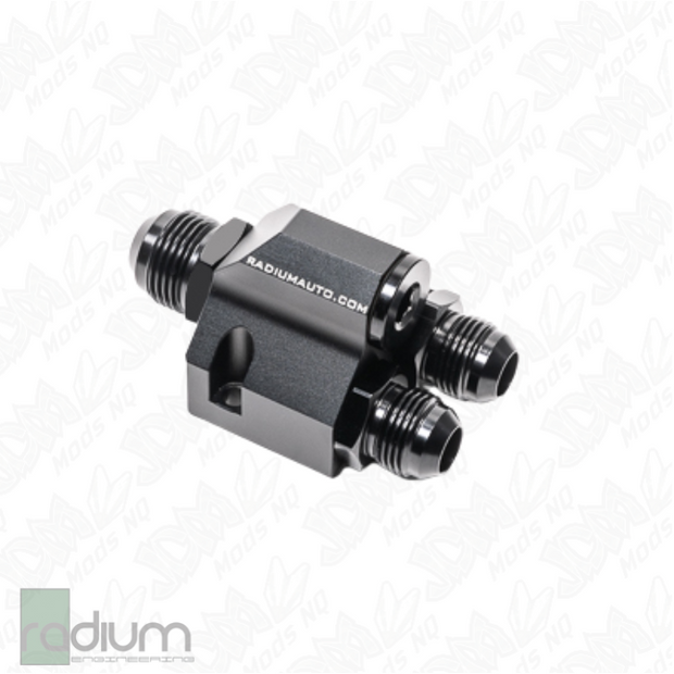 Radium Distribution Block 3 x 10AN ORB to 1 x 12AN ORB w/Fittings