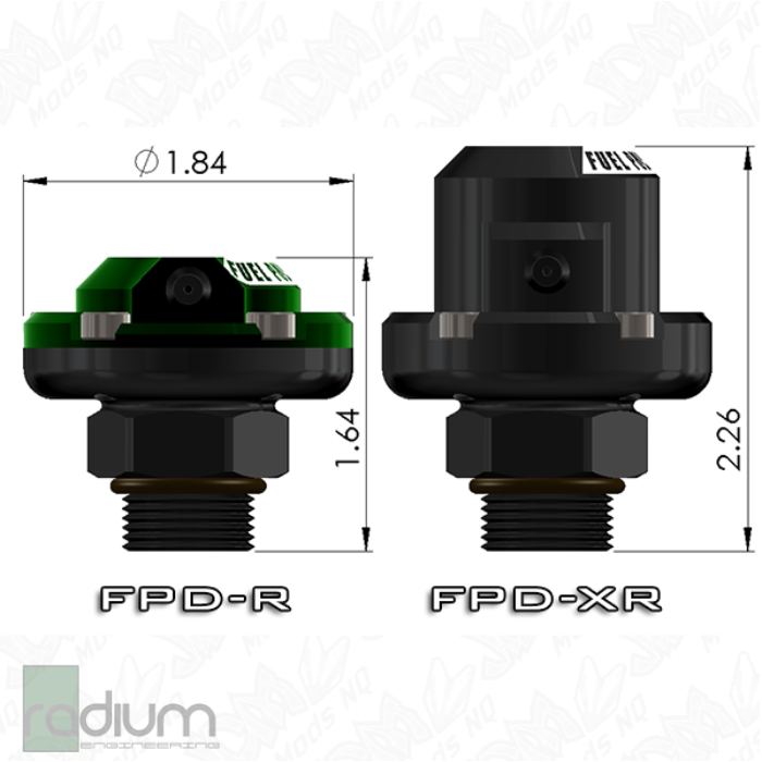 Radium FPD-R Fuel Pulse Dampener - 3/8