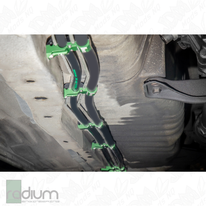 Radium Fuel Brake Line Retainer Kit - Nissan Silvia S13, S14, S15 / Skyline R32, R33, R34