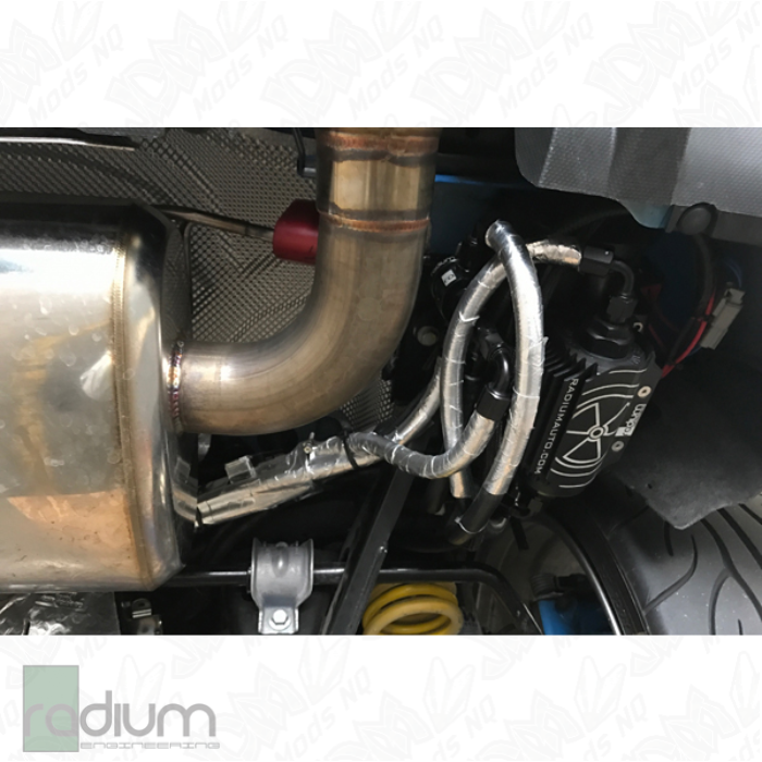 Radium Port Injection FST Install Kit w/Black DMR - Ford Focus EcoBoost LW/LZ 13-18