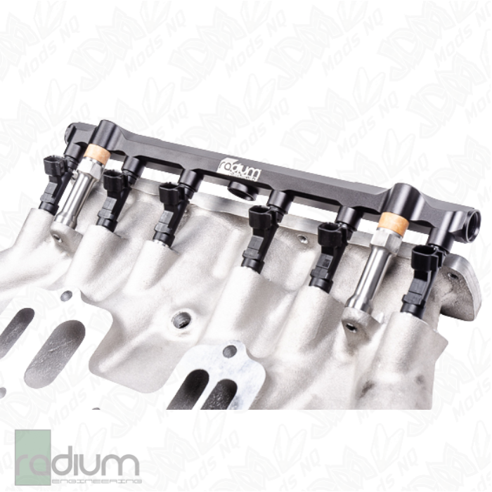 Radium Secondary Fuel Rail 6 Port - Mazda Cosmo JC (20B-REW)