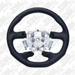 Retro Ford/FPV FG Falcon Steering Wheel Black Leather Black Stitching Flat Bottom FG-FB-BLK-ST