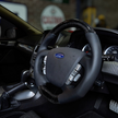 Retro Ford/FPV FG Falcon Steering Wheel Black Leather Black Stitching Carbon Fibre Flat Bottom FG-FB-BLK-ST-CF
